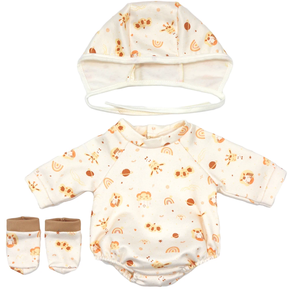 Baby New Born Clothes Fit 17 inch 43cm Dolls Accessories Doll Outfits Jumpsuits Rompers Suit For Baby Birthday Gift Clothes Suit