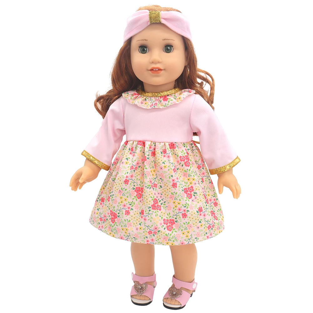 Baby New Born Clothes Fit 17 inch 43cm Dolls Accessories Doll Outfits Jumpsuits Rompers Suit For Baby Birthday Gift Clothes Suit
