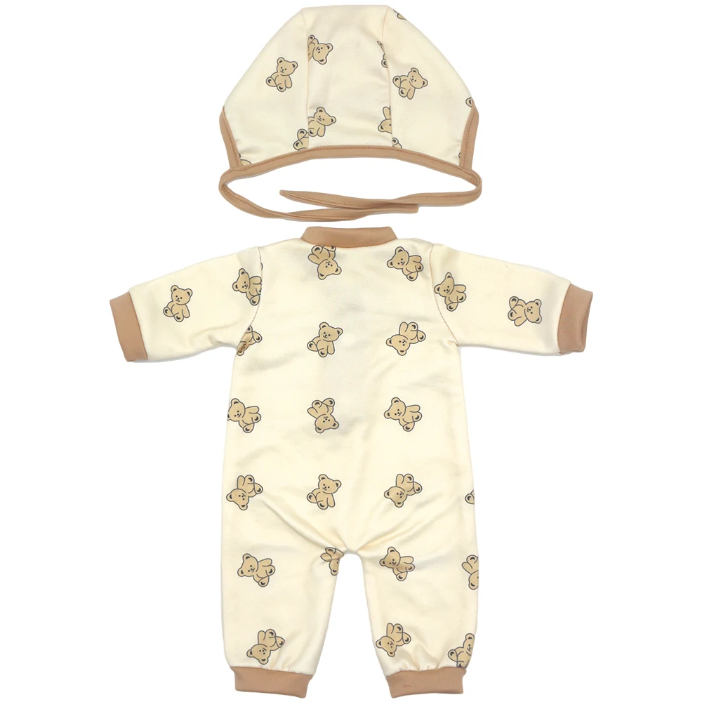 Baby New Born Clothes Fit 17 inch 43cm Dolls Accessories Doll Outfits Jumpsuits Rompers Suit For Baby Birthday Gift Clothes Suit