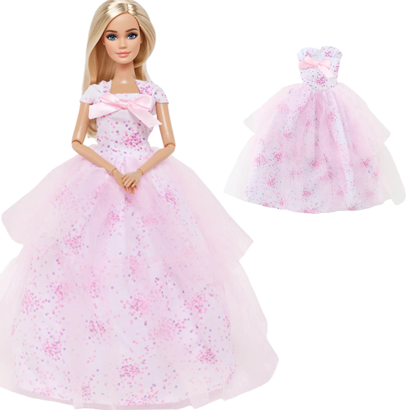 Pretty Doll Longuette Evening Dress For Babi 30 CM Doll Clothes Accessories,Toys For Girls,Birthday Present Christmas Gift