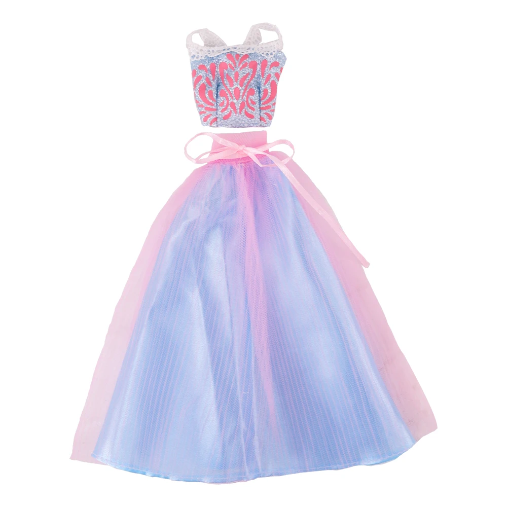 Pretty Doll Longuette Evening Dress For Babi 30 CM Doll Clothes Accessories,Toys For Girls,Birthday Present Christmas Gift