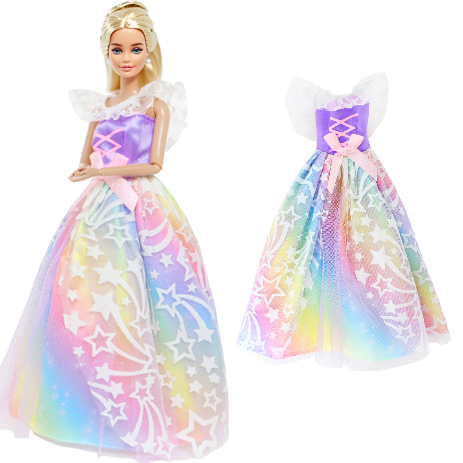 Pretty Doll Longuette Evening Dress For Babi 30 CM Doll Clothes Accessories,Toys For Girls,Birthday Present Christmas Gift