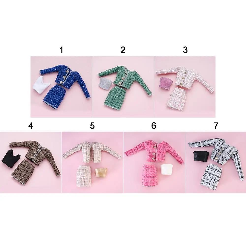 1/6 Doll Fashion Casual Clothes Winter Wear Elegant Coat Skirt Doll Wearing Set For 29~32 cm Doll Clothes Accessories DIY Gift