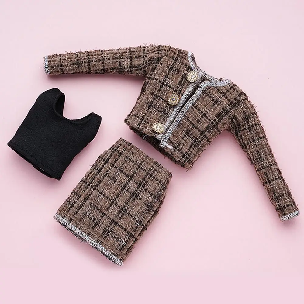 1/6 Doll Fashion Casual Clothes Winter Wear Elegant Coat Skirt Doll Wearing Set For 29~32 cm Doll Clothes Accessories DIY Gift