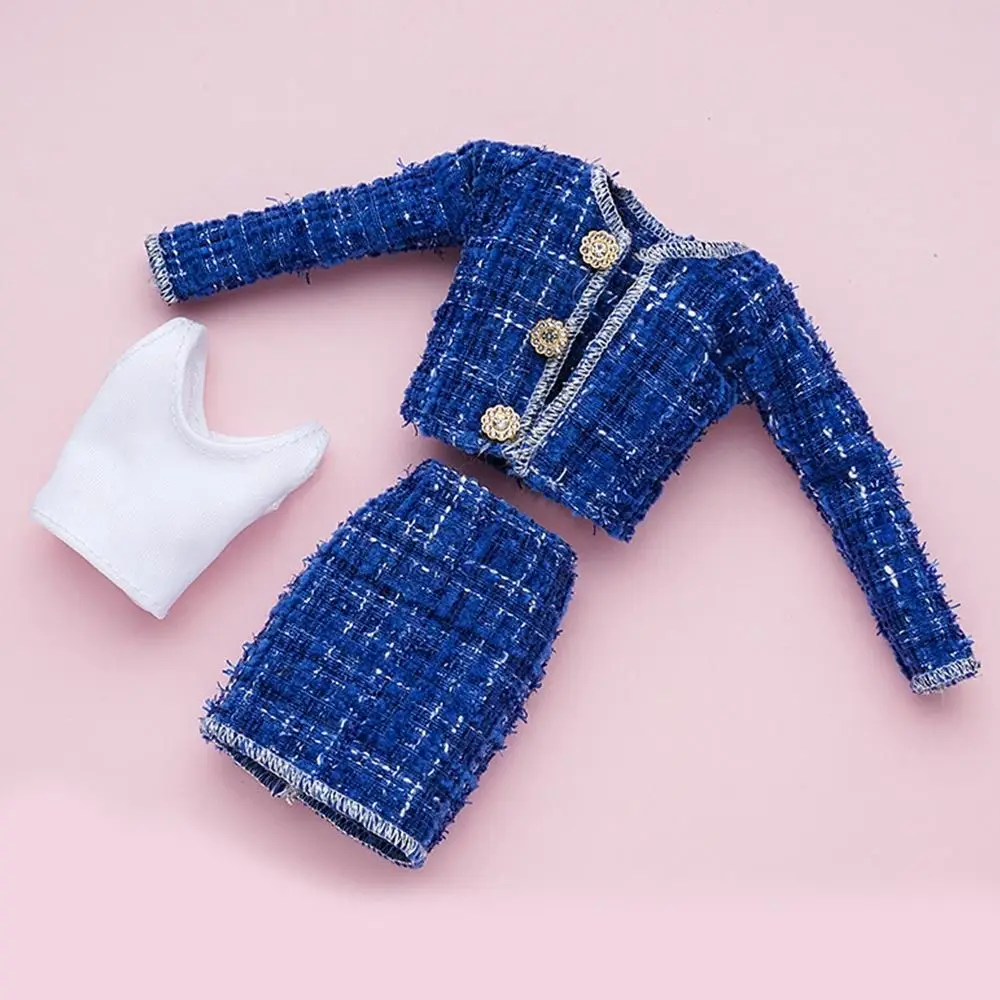 1/6 Doll Fashion Casual Clothes Winter Wear Elegant Coat Skirt Doll Wearing Set For 29~32 cm Doll Clothes Accessories DIY Gift