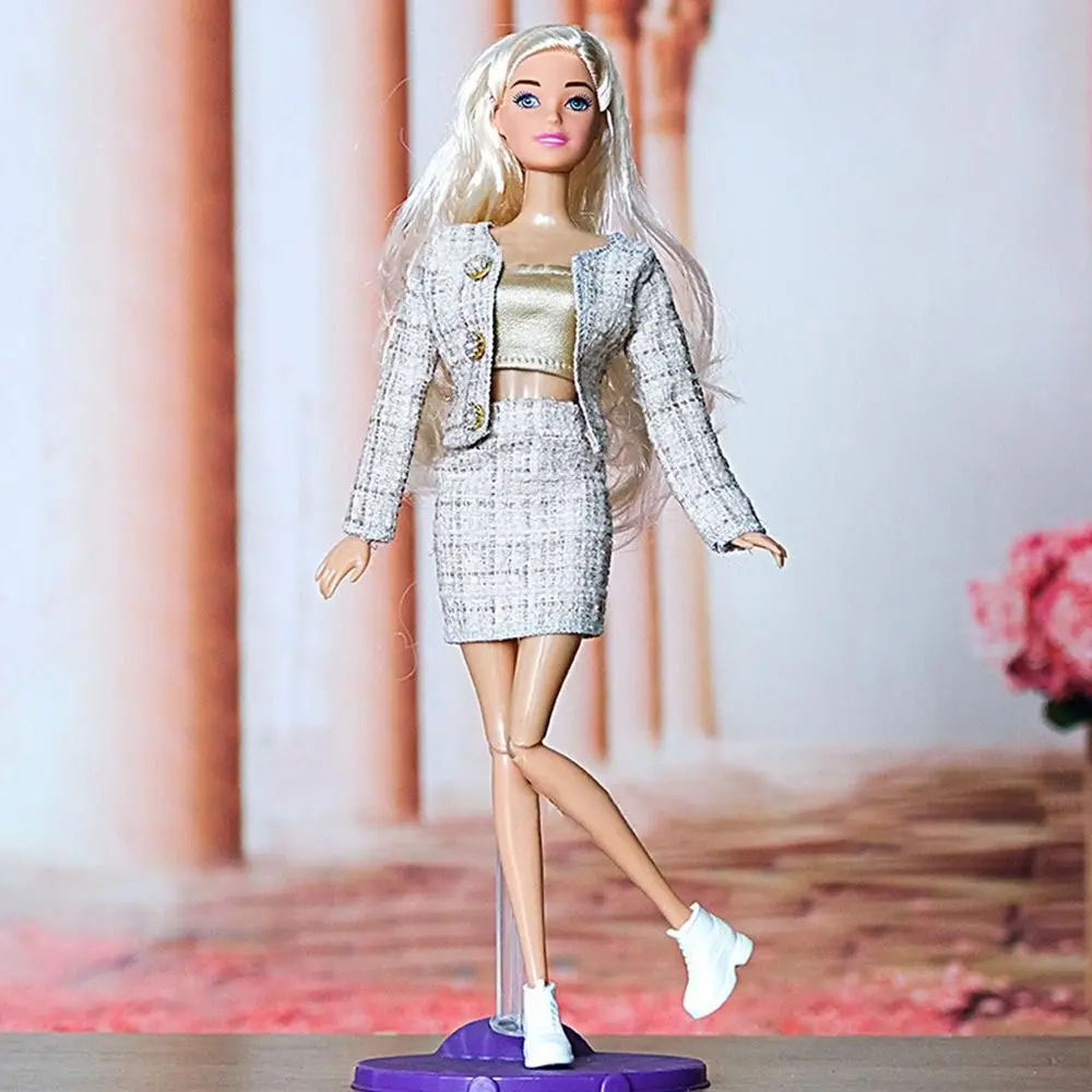 1/6 Doll Fashion Casual Clothes Winter Wear Elegant Coat Skirt Doll Wearing Set For 29~32 cm Doll Clothes Accessories DIY Gift