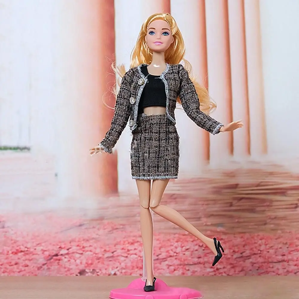 1/6 Doll Fashion Casual Clothes Winter Wear Elegant Coat Skirt Doll Wearing Set For 29~32 cm Doll Clothes Accessories DIY Gift