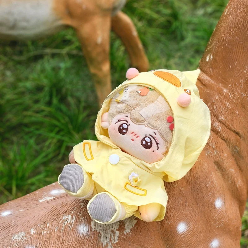 20cm Cute Yellow Duck Green Frog Raincoat Set Girls Fans Collection Gifts DIY Doll Clothes for 20cm Idol Doll Outfit Accessories