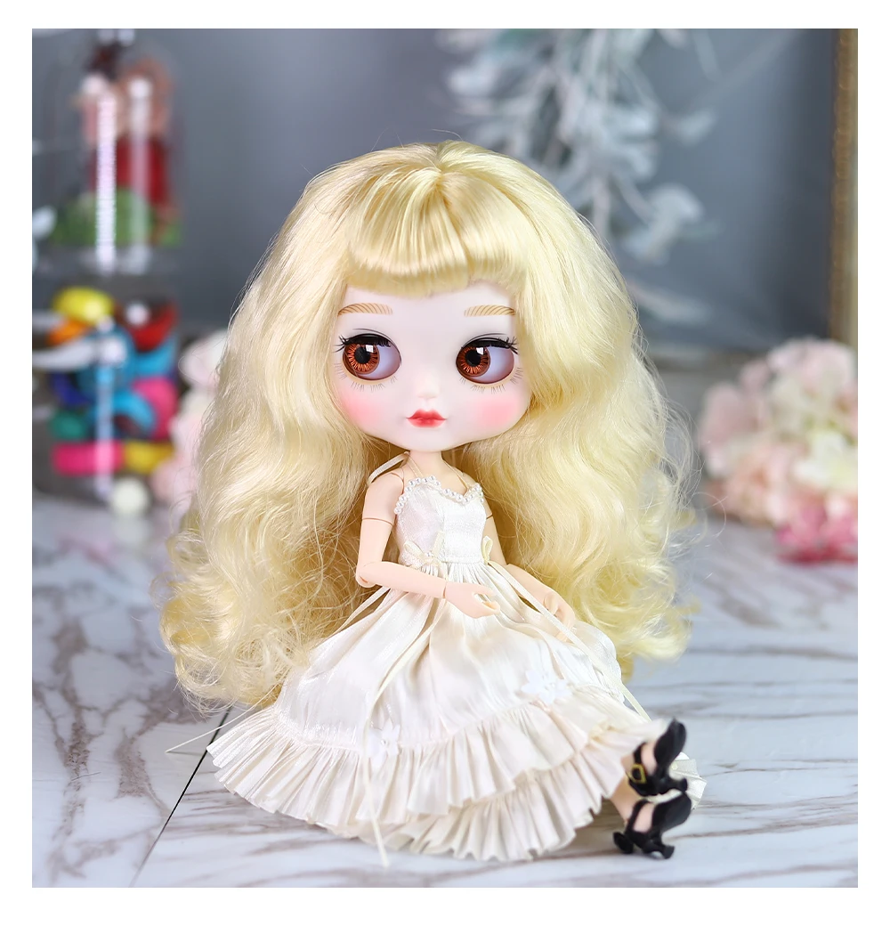 ICY DBS Blyth Doll Dress 1/6 bjd Premium Evening Dress Minimalist Clothing Anime Girl Toy Gift SD