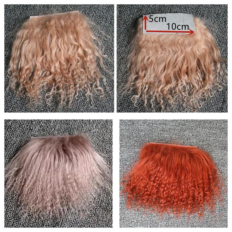 Handrooted 25 colors Reborn Doll Pure Mohair Sheepskin Wool Lamb Hair for DIY BJD SD 1/6 Dolls Wigs Hair Accessory