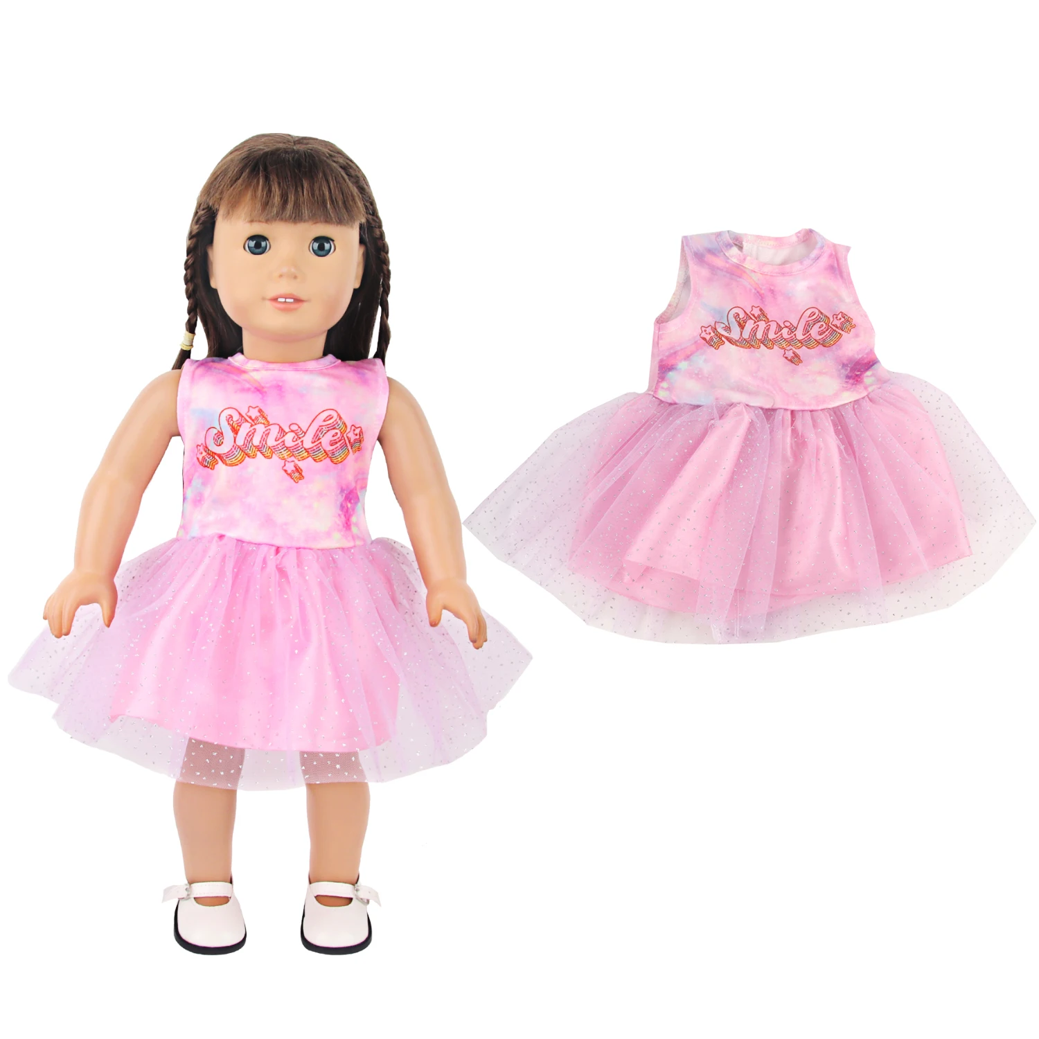 Lovely Cartoon Doll Accessories Dress Outfit Unicorn Clothing Skirt For 43Cm Rebirth Doll 18Inch Baby Girl Doll DIY Toy Gifts