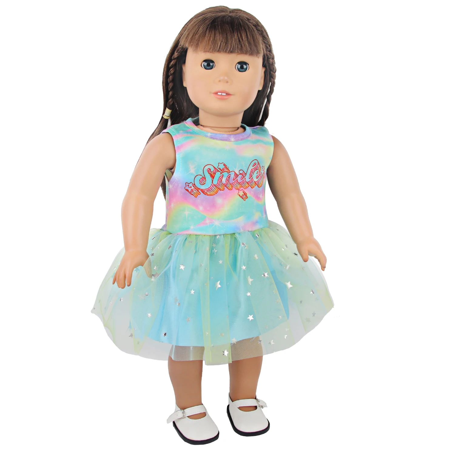 Lovely Cartoon Doll Accessories Dress Outfit Unicorn Clothing Skirt For 43Cm Rebirth Doll 18Inch Baby Girl Doll DIY Toy Gifts