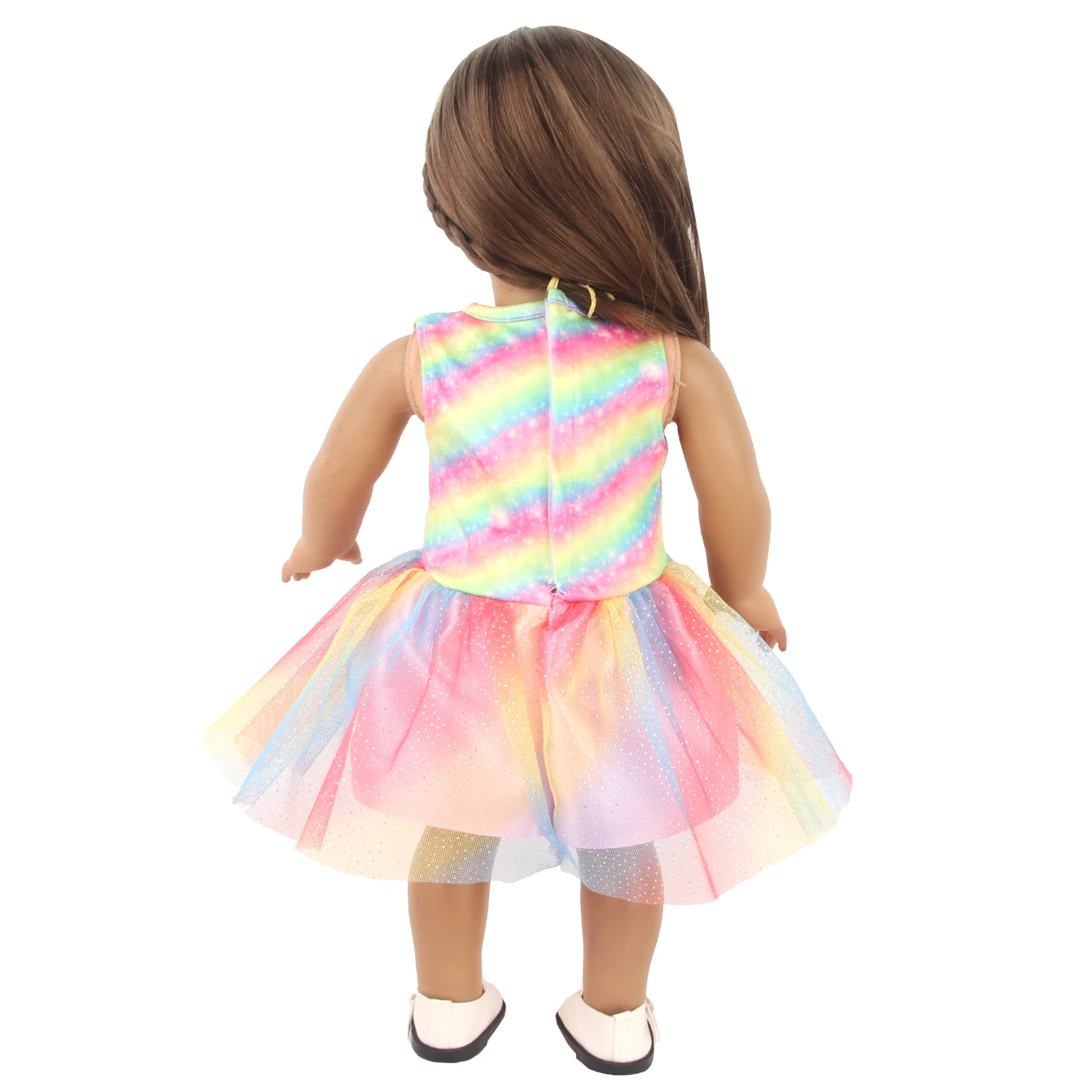 Lovely Cartoon Doll Accessories Dress Outfit Unicorn Clothing Skirt For 43Cm Rebirth Doll 18Inch Baby Girl Doll DIY Toy Gifts