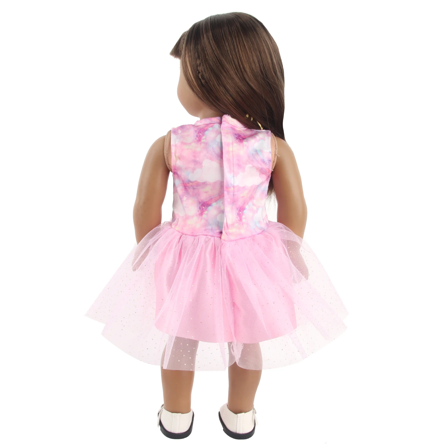 Lovely Cartoon Doll Accessories Dress Outfit Unicorn Clothing Skirt For 43Cm Rebirth Doll 18Inch Baby Girl Doll DIY Toy Gifts