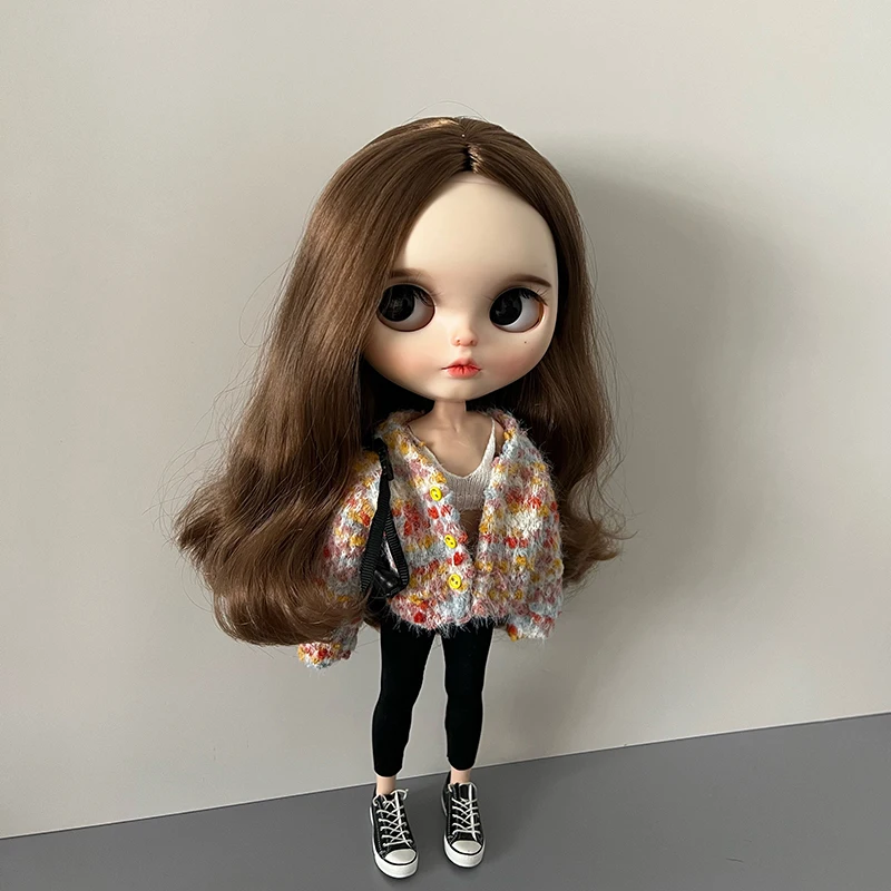 Handmade Ob22 24 Doll Knitted Sweater Doll Colorful Sweater Jacket For Blythes Ymy Licca Azones Ob24 Ob27 Fr Doll