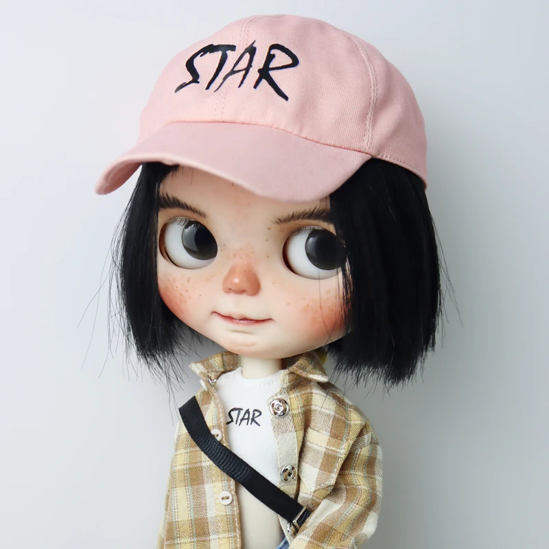 For Blythe Doll Clothes Sport T-Shirt Tops Baseball Cap for Ob24 Ob22 Azone Doll Casual Pants