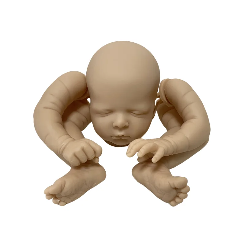 20inch Unpainted Reborn Doll Kit Luisa Unfinished Newborn Doll Mold DIY Doll Parts with Cloth Body