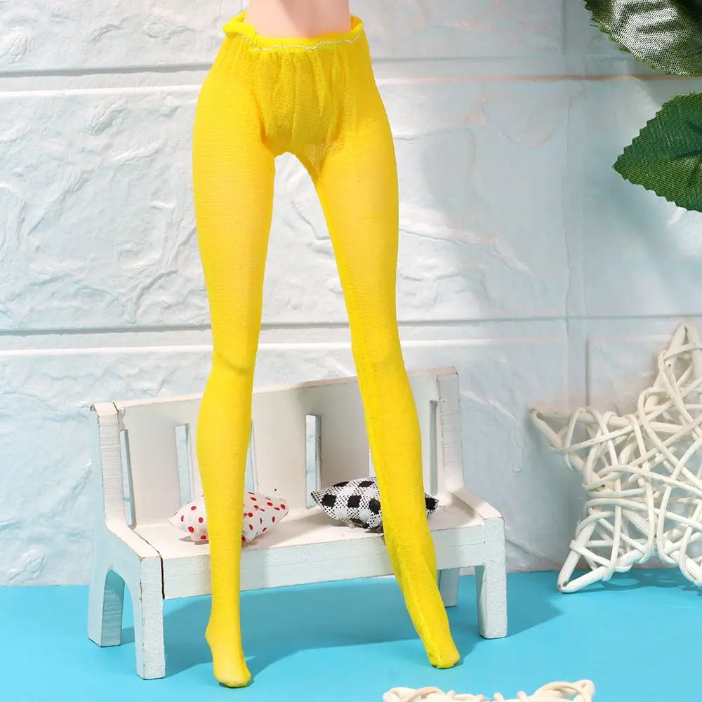 1/6 Doll Silk Stockings Dolls Accessories Toys Mini Elastic Leggings Colorful Pantyhose Bottoms Socks Miniature Clothes Suits