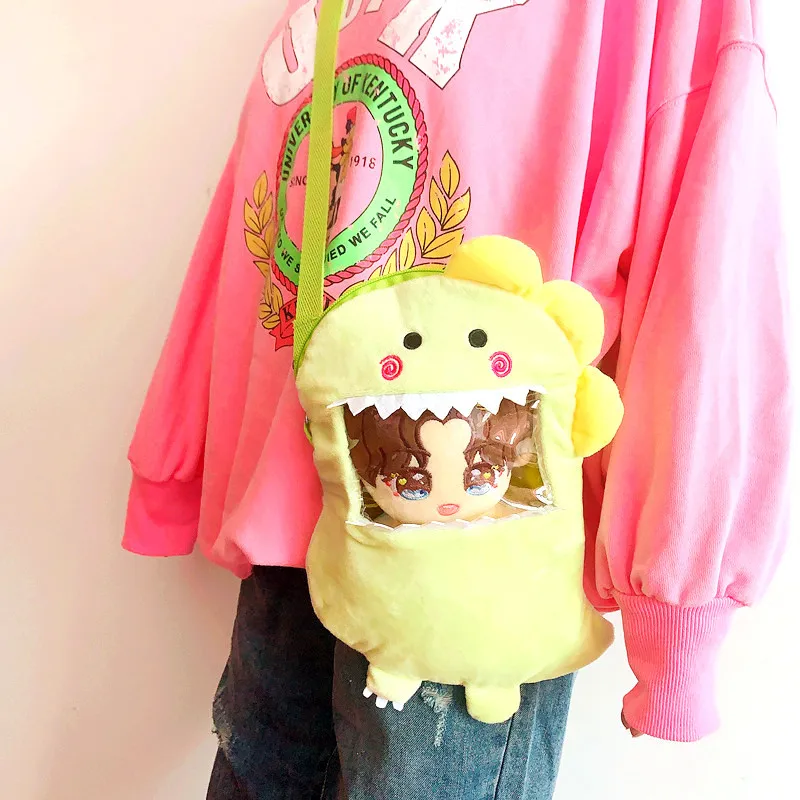 20cm Cotton Doll Outgoing Single Shoulder Crossbody Bag Doll Outgoing Carrying Bag Doll Accessories Toys for Girls