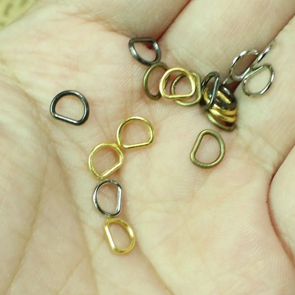 10/20pcs Newest 7mm Mini Ultra-small Belt D-Buckle Doll Bags Buckles Diy Doll Buttons Shoes Accessories