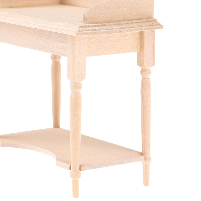 1/12 Wooden Miniature Blank Table Furniture Model DIY Dollhouse Accessory