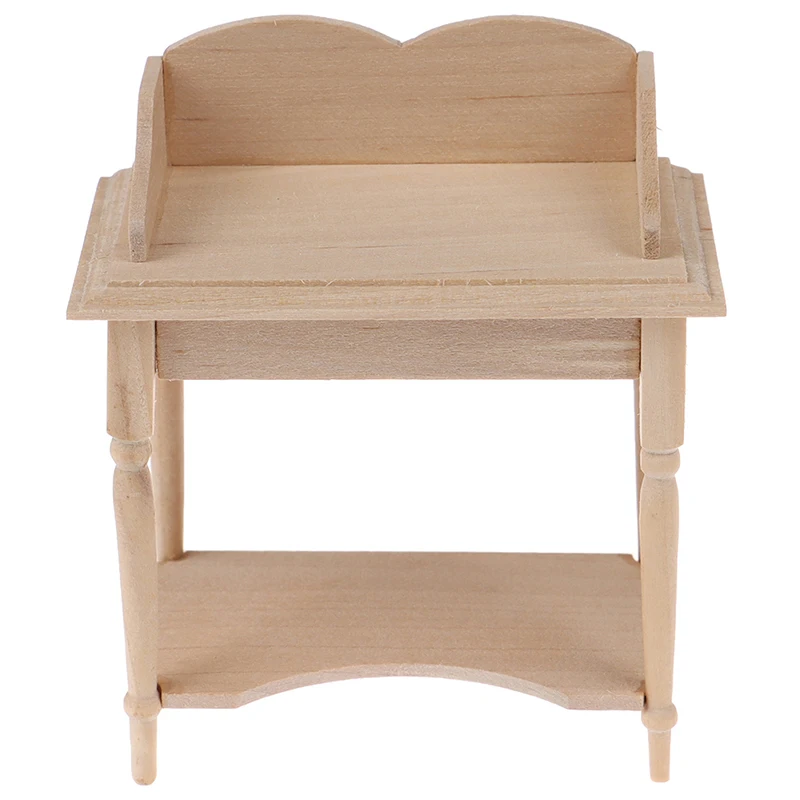1/12 Wooden Miniature Blank Table Furniture Model DIY Dollhouse Accessory