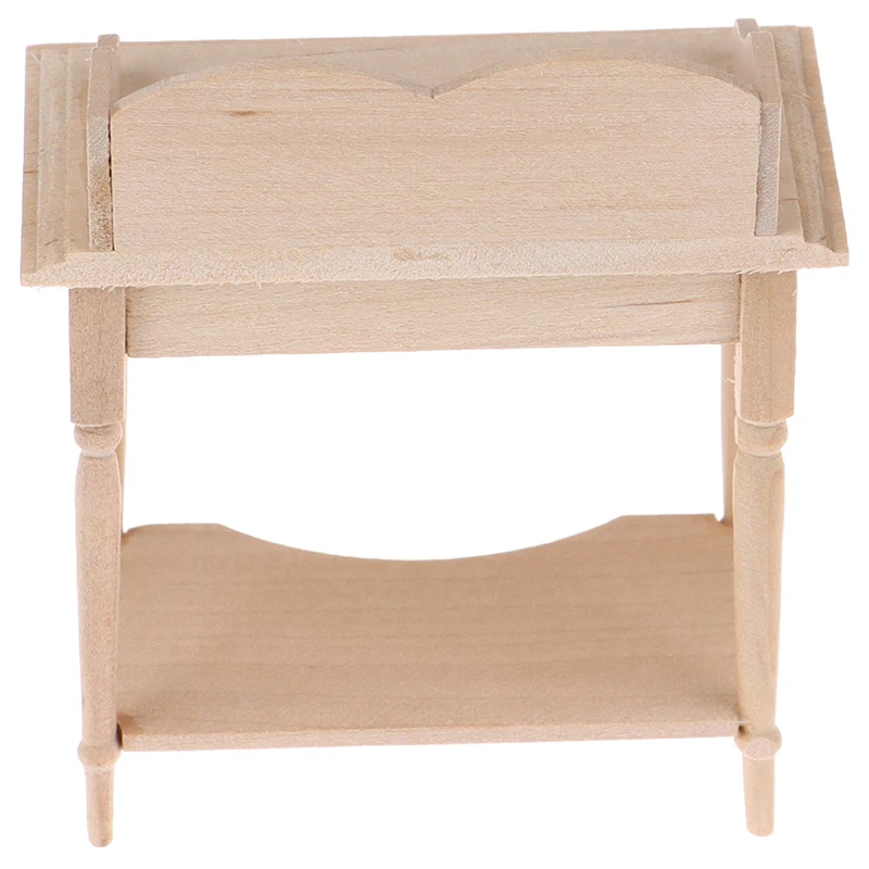 1/12 Wooden Miniature Blank Table Furniture Model DIY Dollhouse Accessory