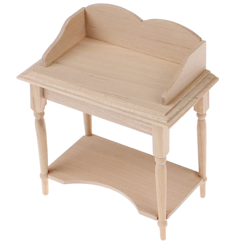 1/12 Wooden Miniature Blank Table Furniture Model DIY Dollhouse Accessory