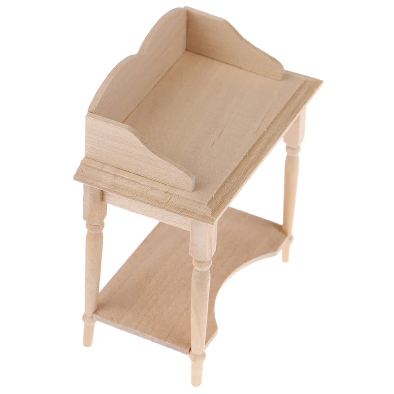 1/12 Wooden Miniature Blank Table Furniture Model DIY Dollhouse Accessory