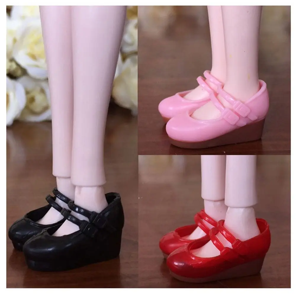 1Pair Doll Shoes Fashion Female Doll Boots Fit Foot Length 2cm Plastic Doll Multistyles Long Knees Boots Dolls Accessories