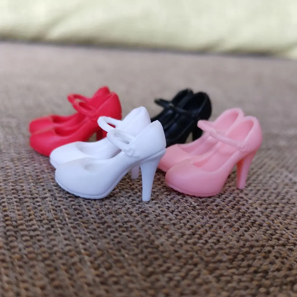 1Pair Doll Shoes Fashion Female Doll Boots Fit Foot Length 2cm Plastic Doll Multistyles Long Knees Boots Dolls Accessories