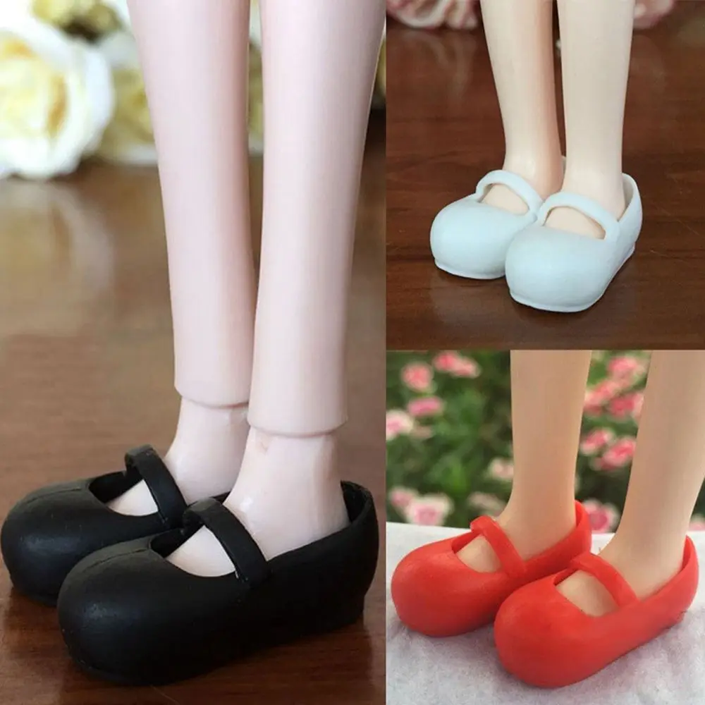 1Pair Doll Shoes Fashion Female Doll Boots Fit Foot Length 2cm Plastic Doll Multistyles Long Knees Boots Dolls Accessories