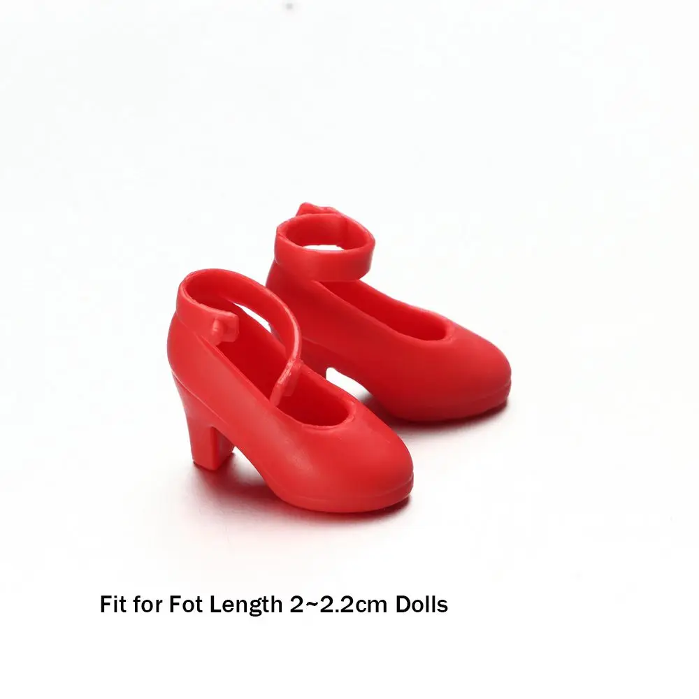 1Pair Doll Shoes Fashion Female Doll Boots Fit Foot Length 2cm Plastic Doll Multistyles Long Knees Boots Dolls Accessories