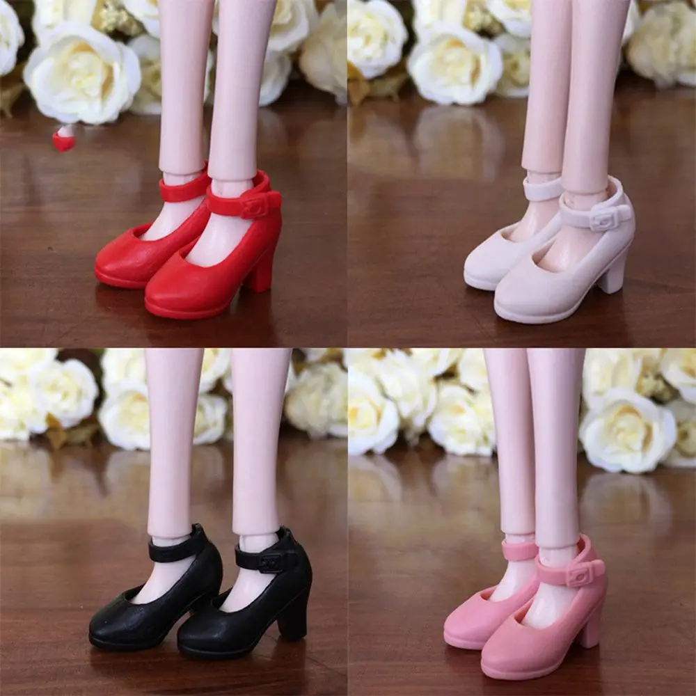 1Pair Doll Shoes Fashion Female Doll Boots Fit Foot Length 2cm Plastic Doll Multistyles Long Knees Boots Dolls Accessories