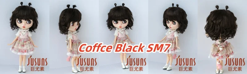 JD544 9-10inch 10-11inch 11-12inch Lovely Snail Feeler Synthetic Mohair BJD Wigs QBaby Blythes 18' Doll Accessories