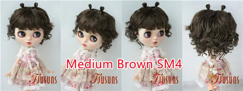 JD544 9-10inch 10-11inch 11-12inch Lovely Snail Feeler Synthetic Mohair BJD Wigs QBaby Blythes 18' Doll Accessories
