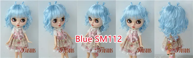 JD544 9-10inch 10-11inch 11-12inch Lovely Snail Feeler Synthetic Mohair BJD Wigs QBaby Blythes 18' Doll Accessories