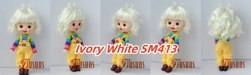 JD544 9-10inch 10-11inch 11-12inch Lovely Snail Feeler Synthetic Mohair BJD Wigs QBaby Blythes 18' Doll Accessories