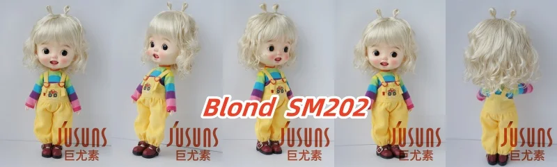 JD544 9-10inch 10-11inch 11-12inch Lovely Snail Feeler Synthetic Mohair BJD Wigs QBaby Blythes 18' Doll Accessories