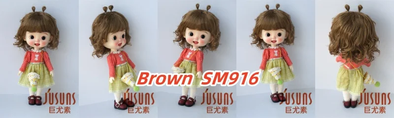 JD544 9-10inch 10-11inch 11-12inch Lovely Snail Feeler Synthetic Mohair BJD Wigs QBaby Blythes 18' Doll Accessories