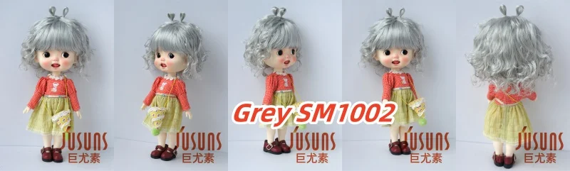 JD544 9-10inch 10-11inch 11-12inch Lovely Snail Feeler Synthetic Mohair BJD Wigs QBaby Blythes 18' Doll Accessories