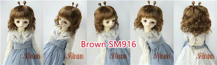 JD544 9-10inch 10-11inch 11-12inch Lovely Snail Feeler Synthetic Mohair BJD Wigs QBaby Blythes 18' Doll Accessories