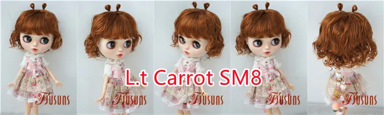 JD544 9-10inch 10-11inch 11-12inch Lovely Snail Feeler Synthetic Mohair BJD Wigs QBaby Blythes 18' Doll Accessories