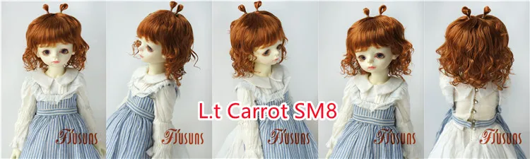 JD544 9-10inch 10-11inch 11-12inch Lovely Snail Feeler Synthetic Mohair BJD Wigs QBaby Blythes 18' Doll Accessories