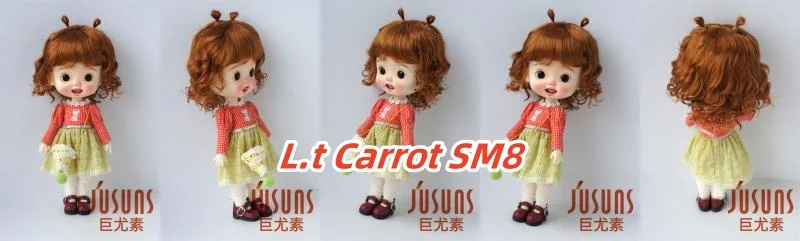 JD544 9-10inch 10-11inch 11-12inch Lovely Snail Feeler Synthetic Mohair BJD Wigs QBaby Blythes 18' Doll Accessories