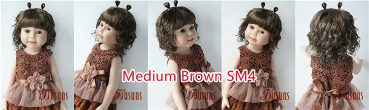 JD544 9-10inch 10-11inch 11-12inch Lovely Snail Feeler Synthetic Mohair BJD Wigs QBaby Blythes 18' Doll Accessories