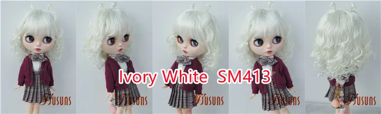 JD544 9-10inch 10-11inch 11-12inch Lovely Snail Feeler Synthetic Mohair BJD Wigs QBaby Blythes 18' Doll Accessories