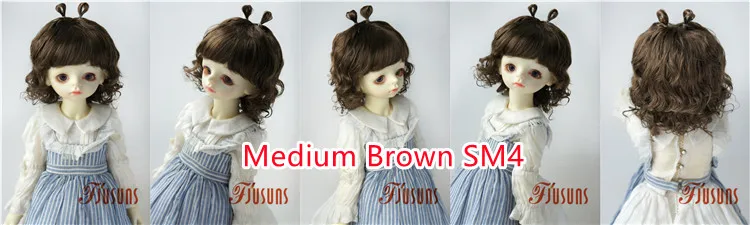 JD544 9-10inch 10-11inch 11-12inch Lovely Snail Feeler Synthetic Mohair BJD Wigs QBaby Blythes 18' Doll Accessories