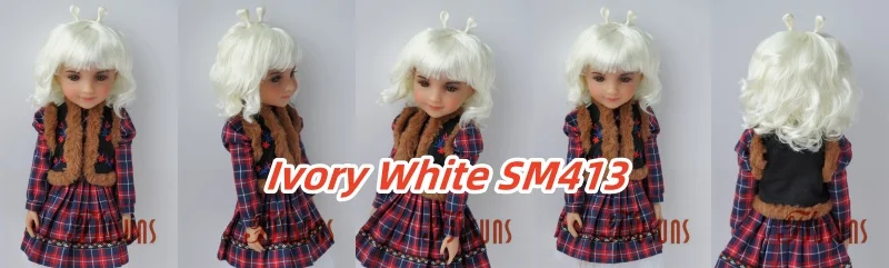 JD544 9-10inch 10-11inch 11-12inch Lovely Snail Feeler Synthetic Mohair BJD Wigs QBaby Blythes 18' Doll Accessories