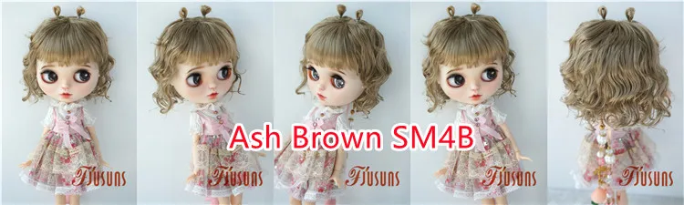 JD544 9-10inch 10-11inch 11-12inch Lovely Snail Feeler Synthetic Mohair BJD Wigs QBaby Blythes 18' Doll Accessories